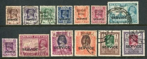 Birmania 1947 oficial 3p-10r SG O.41-O.53 usado (cat. £150) fallos menores - Imagen 1 de 2
