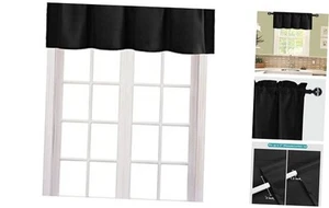 Valance Curtains for Kitchen Window Valances for Living Room/Basement Window - Picture 1 of 8