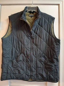 Chaleco J Crew Para Hombre Grande Negro Acolchado Cremallera Completa Mercantil Exterior - Imagen 1 de 5