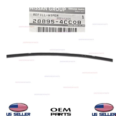 Genuine Front LEFT Passenger Side Wiper Blade Refill 2014-2020 Nissan Rogue - Image 1 of 2