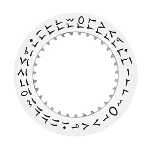 CALENDAR DATE DISC FOR ROLEX 5513 GMT 1675 1680 1520 1530 1560 1570 ARABIC WHITE - Picture 1 of 2