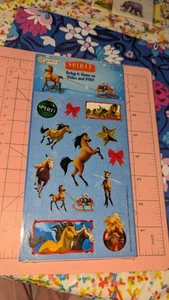 Vintage Sandylion Stickers Spirit Stallion Of The Cimarron 1 Sheet New - Picture 1 of 3