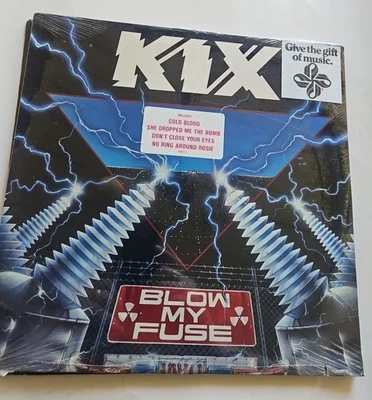 KIX Blow My Fuse Original 1988 US 1st Press Vinyl W/ Hype Sticker - Image 1 of 4