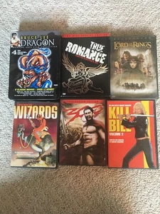 DVD Lot Bruce Lee Dragon Box Set, 300, Kill Bill, True Romance, Wizards, LTR - Imagen 1 de 11