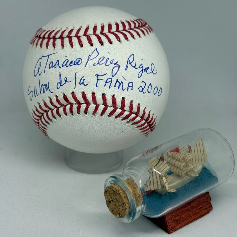Tony Perez signed Rawlings OML Baseball JSA Inscribed Spanish Full Name A3865 - Image 1 of 1