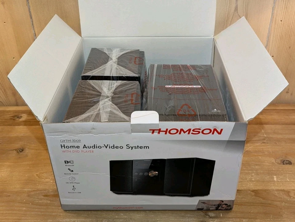 Thomson 60W HiFi Shelf Stereo System CD Player Wireless Bluetooth Audio Stream - Image 1 of 4
