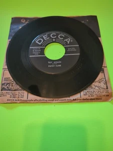 Patsy Cline Try Again b/w Today, Tomorrow , And Forever 45 Vinyl See Description - Picture 1 of 2