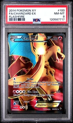 PSA 8 Charizard Ex #100 2014 Pokemon Xy Flashfire 120587717 - Image 1 of 2