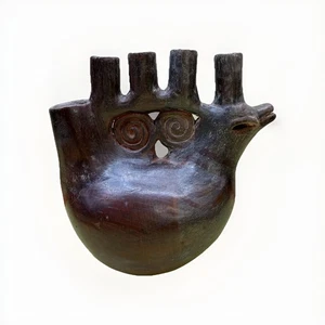 Mexikanische Ente Kandelaber Keramik im Stil von Reiher Martinez Volkskunst - Bild 1 von 19