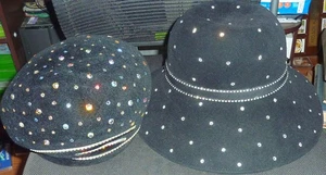 S'NEW Women's Black Hat Lot of 2 - Picture 1 of 8