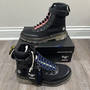 Stivali donna Dr Martens X Atmos Combs Tech Atmos neri lisci taglia 8 - Foto 1 di 12