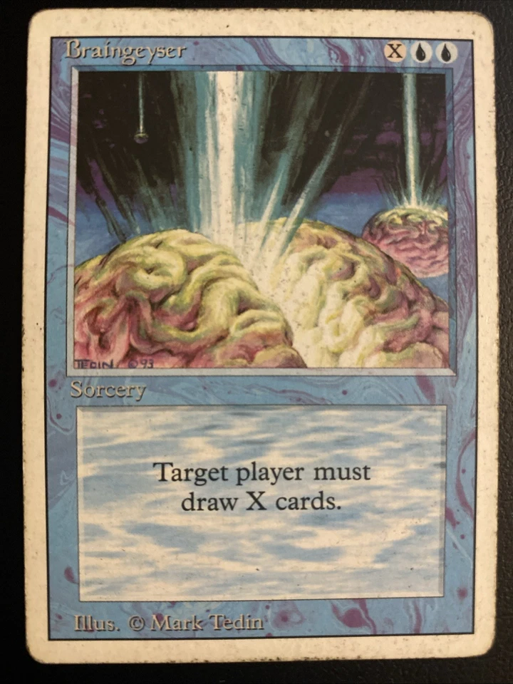 English - MTG Braingeyser - HP - Revised (3rd) Edition - Image 1 of 2