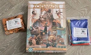 Zoo Vadis Brettspiel + Deluxe Poker Chip Laurels & Faction Bags - Kickstarter  - Bild 1 von 2