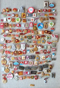 Lenin Revolution Propaganda Set of 169 USSR Soviet russian brass badges pins - Picture 1 of 24