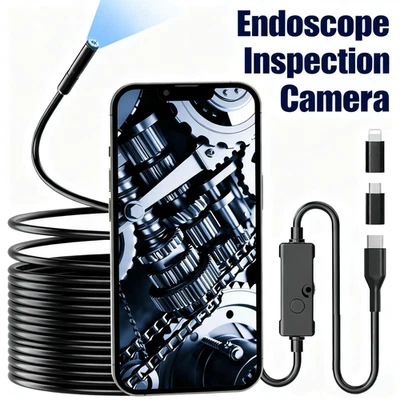 New Endoscope Camera with Light, Ennovor 1920P HD Borescope with IP67 Waterproof - Image 1 of 4