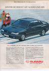 Subaru Werbeanzeige Werbung Subaru Legacy "Winter Sicherheit"  NG 