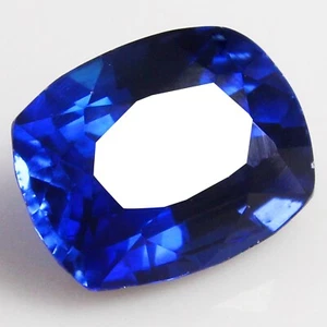 Natürlicher 4,10 ct Montana blauer Saphir zertifiziert 10 x 8 mm Kissen unbeheizte Edelsteine - Bild 1 von 6