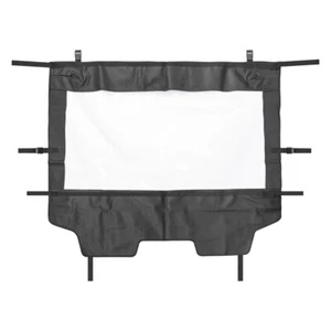 UTV Rear Window Windshield Windscreen Black for Kawasaki TERYX 4 800 2014-2024 - Picture 1 of 7