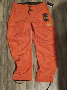 Polo Ralph Lauren Relaxed Fit Flight Pant Man Orange Casual Pants Medium - Picture 1 of 6