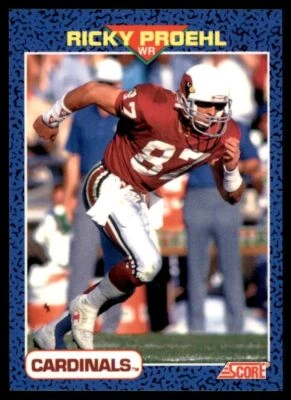 1991 Score Young Superstars Ricky Proehl Phoenix Cardinals #8 - Image 1 of 2