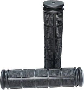 Bicycle Handle Grips Rubber Bike Replacement Black Grips 1 Pair - Picture 1 of 7