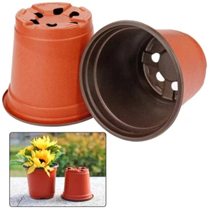 100pcs 4 Inch Planting Pots Plastic Seedling Tray Plant Transplant Pots - Picture 1 of 12