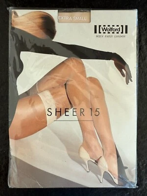 Wolford Sheer 15 Stay-Up XS Extra Small cosmetic - Bild 1 von 2