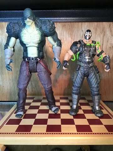 Batman Arkham Origins Killer Croc & Bane Action figures Cover