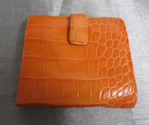 Portafoglio Lauren Ralph Lauren stampa coccodrillo arancione porta carte - Foto 1 di 5