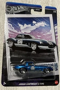 2025 HOT WHEELS NATIONAL ICONS JAGUAR LIGHTWEIGHT E-TYPE SILVER SERIES NEW - Picture 1 of 5
