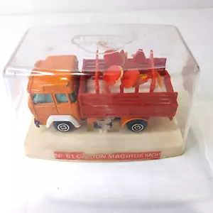 GUISVAL 61 Orange Camion Magirus 1:43 Scale Mobile MOP Truck Diecast Car w/ Case - Picture 1 of 3