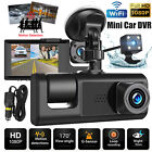 WiFi Car Dash Cam HD 1080P Front/Rear/Inside Video DVR Recorder Camera G-sensor