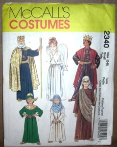 McCalls 2340 Easter Child's Jesus Mary Angel Shepard King Costume Sewing Pattern - Picture 1 of 4