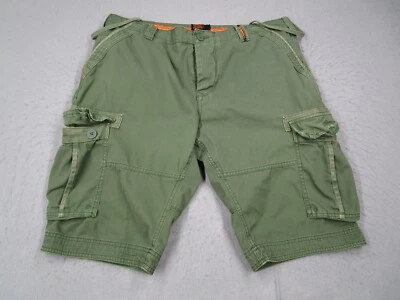 Superdry Pantalones Cortos Hombre 38 Verde Botón Fly Cargo 13" Ropa de Trabajo Senderismo Viaje Patín Foto 1 de 4