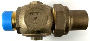 Mueller - 2" NPT x 2" Flare Str Conn Ground Key Corporation Corp Valve H-15025N - Picture 1 of 11