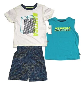 Nautica Baby/Toddler Boys 2-3PC Short Set, Polo or T-Shirt w/Shorts 3-6M-4T, NWT - Picture 1 of 11