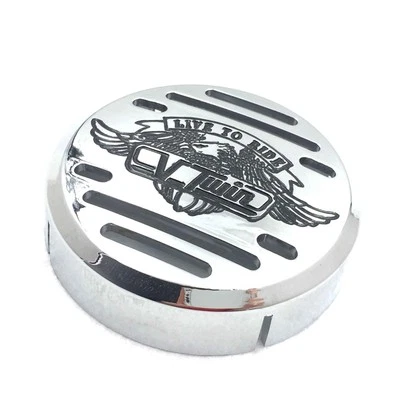  Cubierta de bocina cromada redonda V-Twin para Yamaha V-Star 650 1100 clásica personalizada nueva  Foto 1 de 4