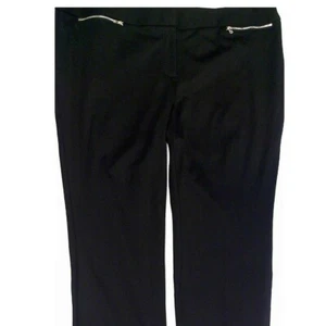 Alfani Women Dress Pants 24W Plus Black Stretch Tummy Control Slim Leg - Picture 1 of 3