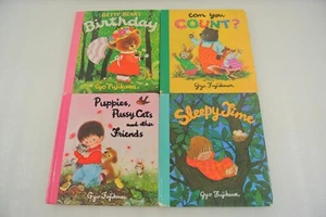 Gyo Fujikawa Lot of 4 Children's Books 1977 Betty Bear Can You Count Sleepy Time - Picture 1 of 12