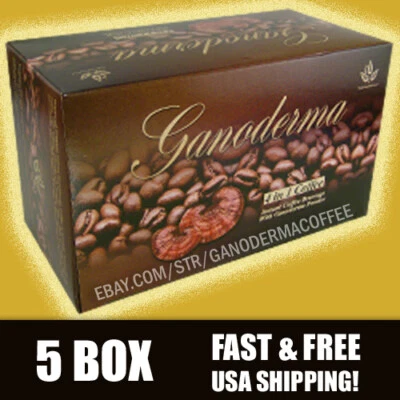 DIAMOND INTEREST Ganoderma 4 in 1 Coffee w/ creamer - 5 box (100 ct) - Free Shipping!