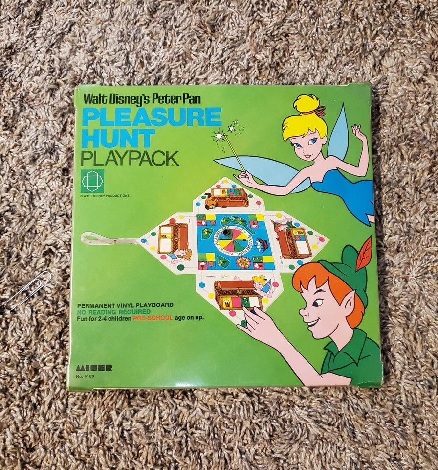 Juego De Colección Disney Peter Pan Pleasure Hunt Playpack 1969 Faltan Piezas de Juego Foto 1 de 4