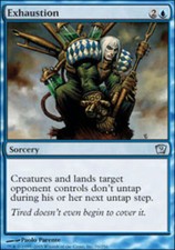 [1x] Exhaustion - Foil - Played, English - Ninth Edition MTG Magic