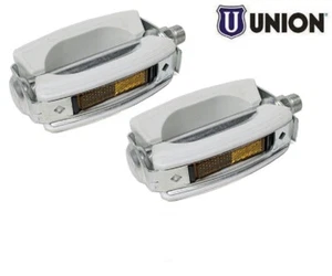 COPPIA PEDALI UNION BIANCHI PIAGGIO BOXER 50 PRIMA SERIE - Picture 1 of 1