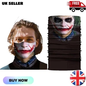Sciarpa bandana passamontagna maschera ghetta collo copri viso donna uomo Halloween - Foto 1 di 5
