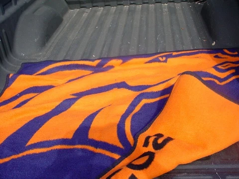 Vintage 54" x 48" Biederlack Stadium Blanket NFL Denver Broncos Throw Cover