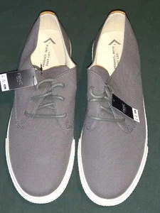 Nuevos zapatos de salón Next de lona gris para hombre Reino Unido 8 - Imagen 1 de 5