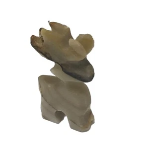 Miniature Mexico Carved Stone Dear Figurine 1” Tall - Picture 1 of 4