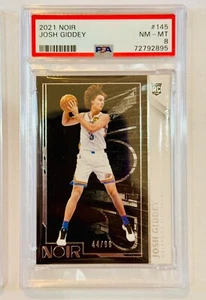 Josh Giddey 2021-22 Panini Noir Association Edition Rookie Card PSA 8 Graded - Bild 1 von 1