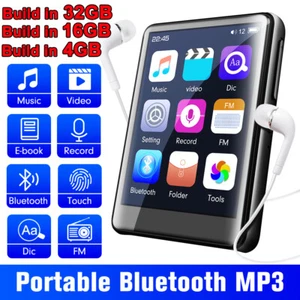 32GB/16/4GB MP3 Player Bluetooth HiFi Sound Music Player FM Radio Voice Recorder - Picture 1 of 22