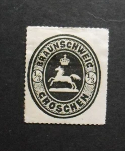 1865 Mi: 35,- MiNr 17 Wappen im Oval 1/3  Gr. schwarz, ungebraucht Falz, Luxus ! - Bild 1 von 3